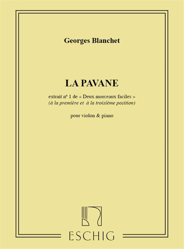 Pavane Violon-Piano